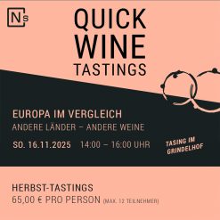 EUROPA IM VERGLEICH  – ANDERE LÄNDER – ANDERE WEINE  – SO. 16.11.2025, 14:00 – 16:00 Uhr